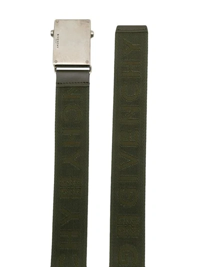 Shop Givenchy Gürtel Mit Logo-print In Green