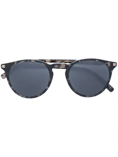 Shop Mykita Alfur Round Sunglasses In Black