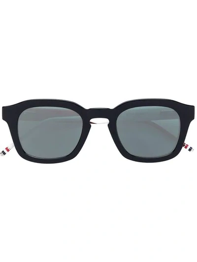 Shop Thom Browne Square Frame Sunglasses In Blue