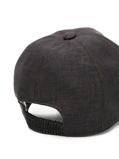 Shop Ermenegildo Zegna Adjustable Fit Cap - Brown