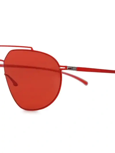 Shop Mykita 'messe' Sonnenbrille - Rot In Red