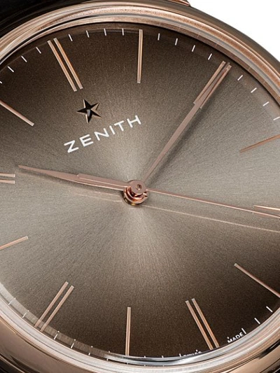 Shop Zenith Elite Classic 39mm In Brown