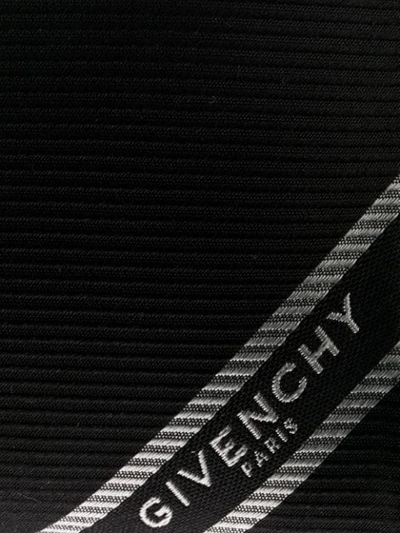 Shop Givenchy Logo Textured Tie In Black