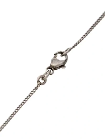 Shop Saint Laurent Razor Blade Chain Bracelet In Silver