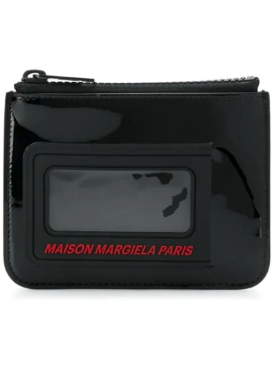 Shop Maison Margiela Id Window Coin Pouch In Black