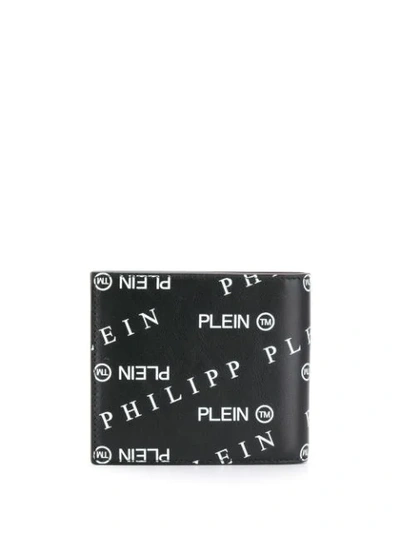 Shop Philipp Plein Logo Print Bifold Wallet In Black