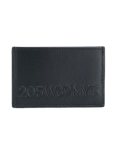 Shop Calvin Klein 205w39nyc Embossed Cardholder In Black