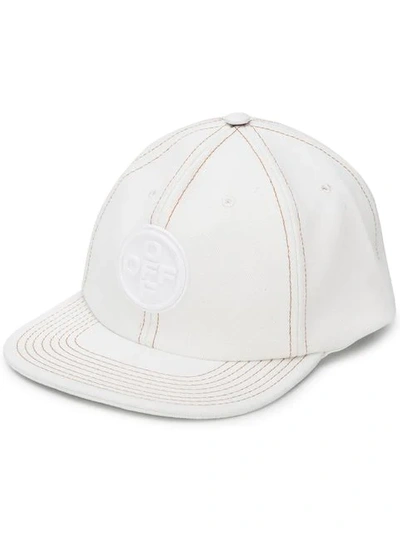 Shop Off-white Logo Baseball Cap In White