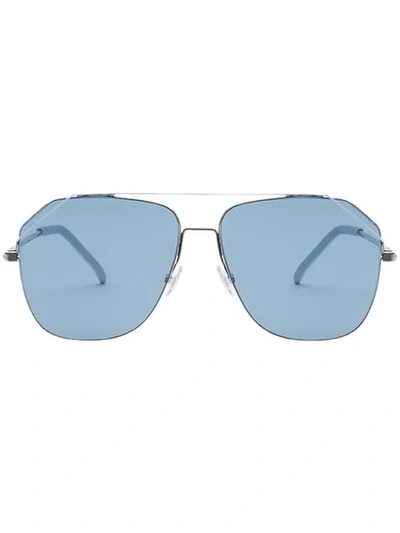 Shop Fendi Fiend Caravan Sunglasses In Silver