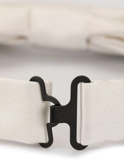 Shop Dolce & Gabbana Jacquard Bow Tie In White