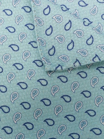 Shop Pal Zileri Paisley Print Handkerchief - Blue