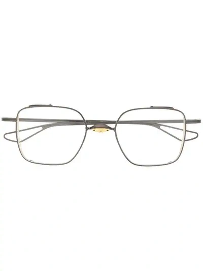 Shop Dita Eyewear Lineto Glasses In 03 Blk-gld