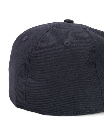 Shop Yohji Yamamoto Embroidered Baseball Cap In Blue
