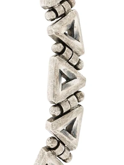 Shop Northskull Triangle Link Bracelet In Metallic