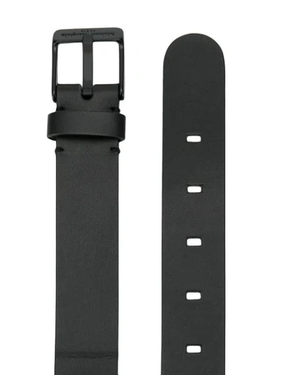 Shop Maison Margiela Ribbed Belt In Black