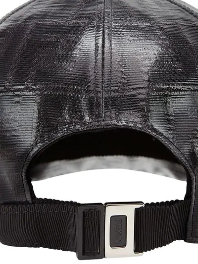 Shop Fendi Ff Baseball Cap In F0qa1-black