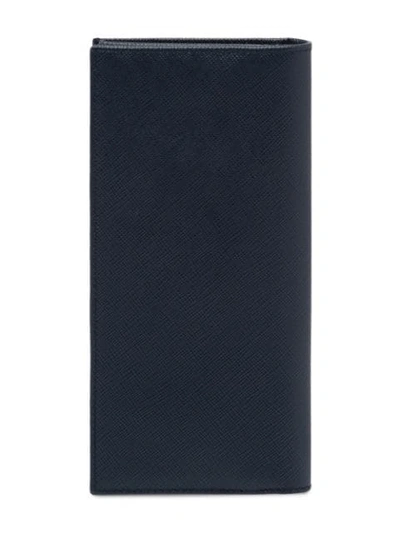 Shop Prada Document Holder In Blue