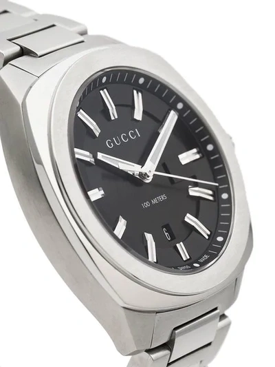 Shop Gucci Gg2570 Watch In Silver