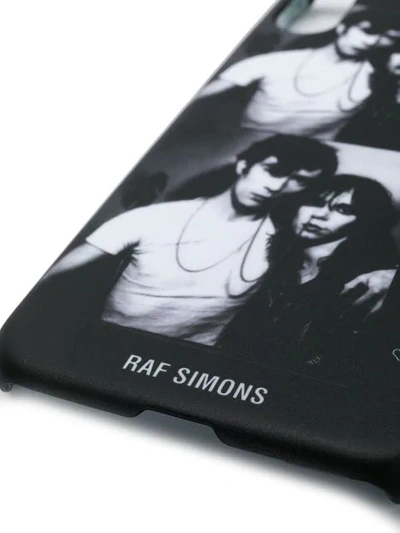 RAF SIMONS IPHONE X照片印花手机壳 - 黑色