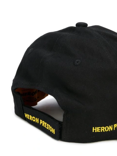 Shop Heron Preston Slogan Cap - Black