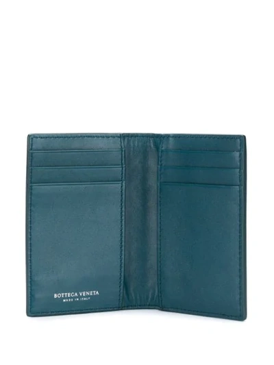 Shop Bottega Veneta Intrecciato Bifold Wallet In Blue