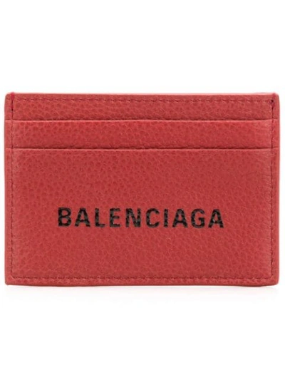 Shop Balenciaga Everyday Multi Cardholder In Red