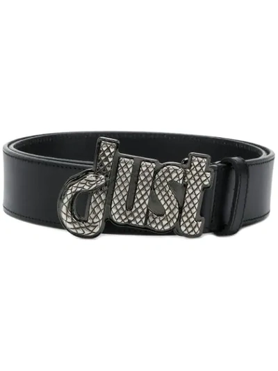 Shop Just Cavalli Embellished Logo Belt - Black