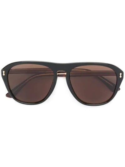 Shop Gucci Round-frame Sunglasses In 004
