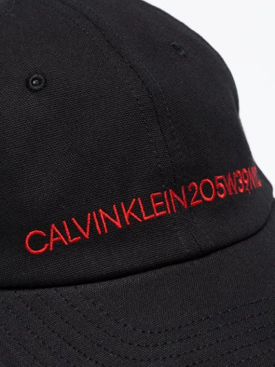 Shop Calvin Klein 205w39nyc Embroidered Logo Hat - Black