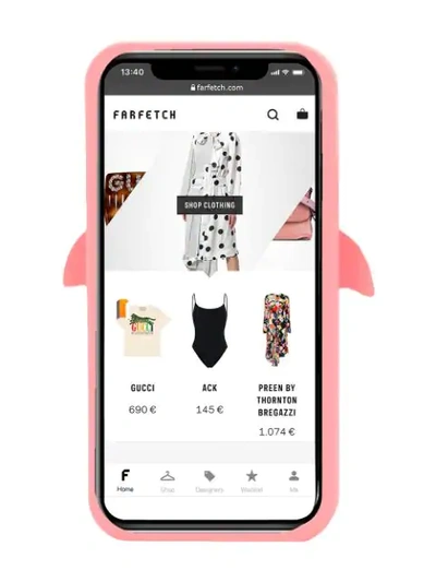 Shop Versace Medusa Iphone X Case In Pink