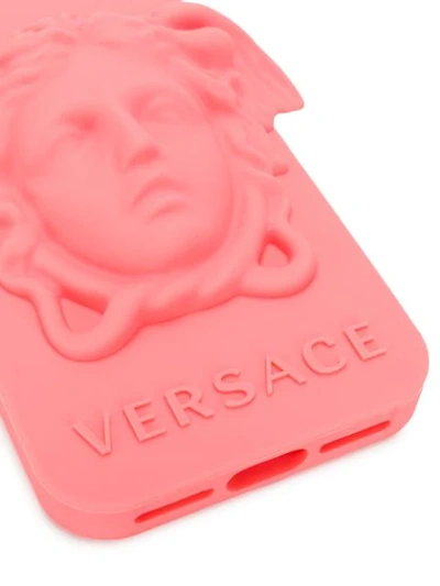 Shop Versace Medusa Iphone X Case In Pink