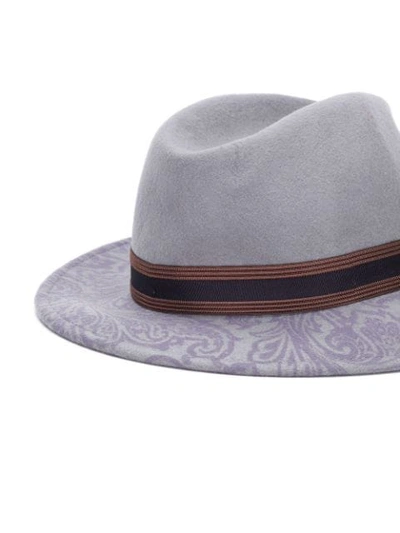 Shop Etro Paisley-print Hat In Purple