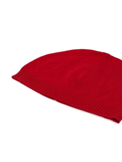 Shop Rick Owens Fein Gestrickte Beanie In Red