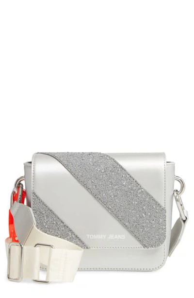 Tommy Jeans Hype Girl Reflective Flap Crossbody Bag In Glitter | ModeSens