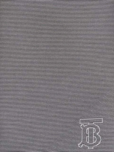 Shop Burberry Classic Cut Monogram Motif Silk Tie In Grey