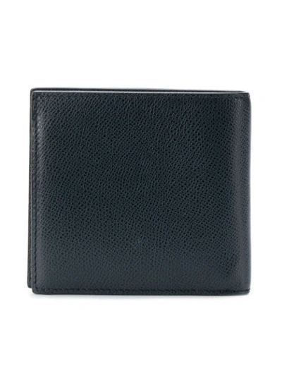 Shop Bally Colour Block Bi-fold Wallet In Blue