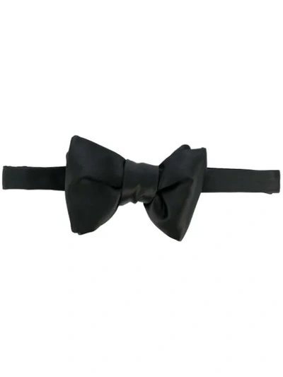 Shop Tom Ford Hook & Loop Bow Tie In Black