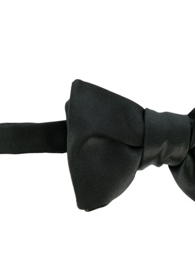 Shop Tom Ford Hook & Loop Bow Tie In Black