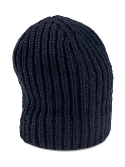 Shop Gucci Wool Hat With  Patch In Blue