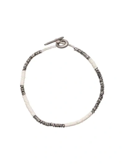 Shop M Cohen Beaded Bracelet In White