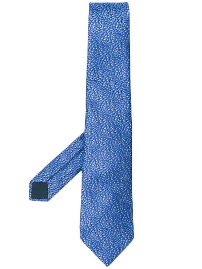 Shop Lanvin Krawatte Mit Geometrischem Print - Blau In Blue