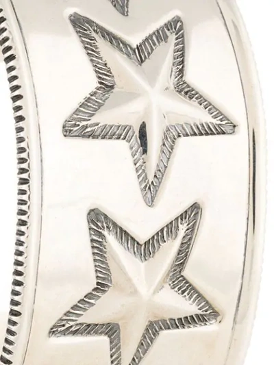 CODY SANDERSON STAR ENGRAVED CUFF BRACELET - 银色