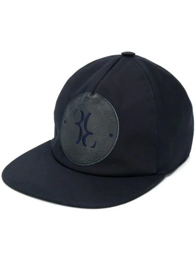 Shop Billionaire Logo Embroidered Cap In Blue