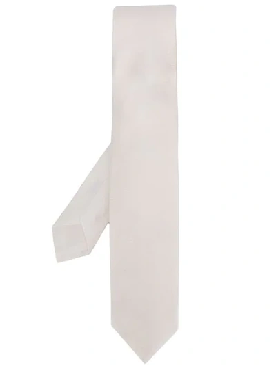 Shop Barba Plain Tie In White