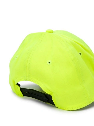 Shop Mcq By Alexander Mcqueen Logo Baseball Cap In Yellow