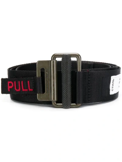 Shop Heron Preston Tape Belt In Black