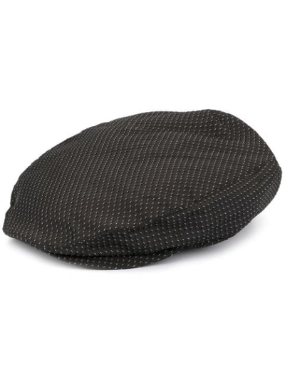 Shop Dolce & Gabbana Jacquard Flat Cap In Black