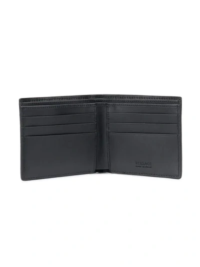 Shop Versace Quilted Wallet - Black
