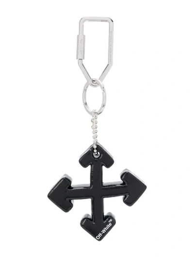 Shop Off-white Arrows Key Ring In Black