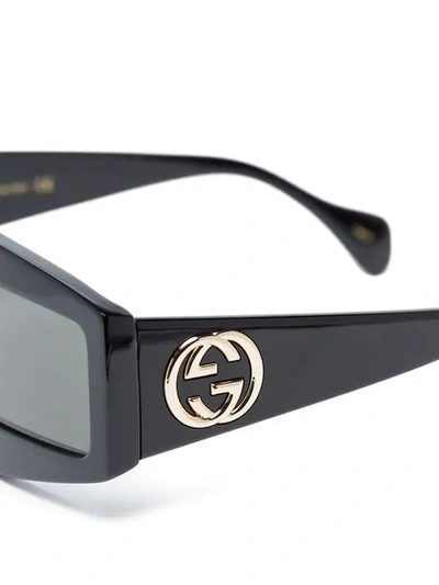 Shop Gucci Black Rectangular